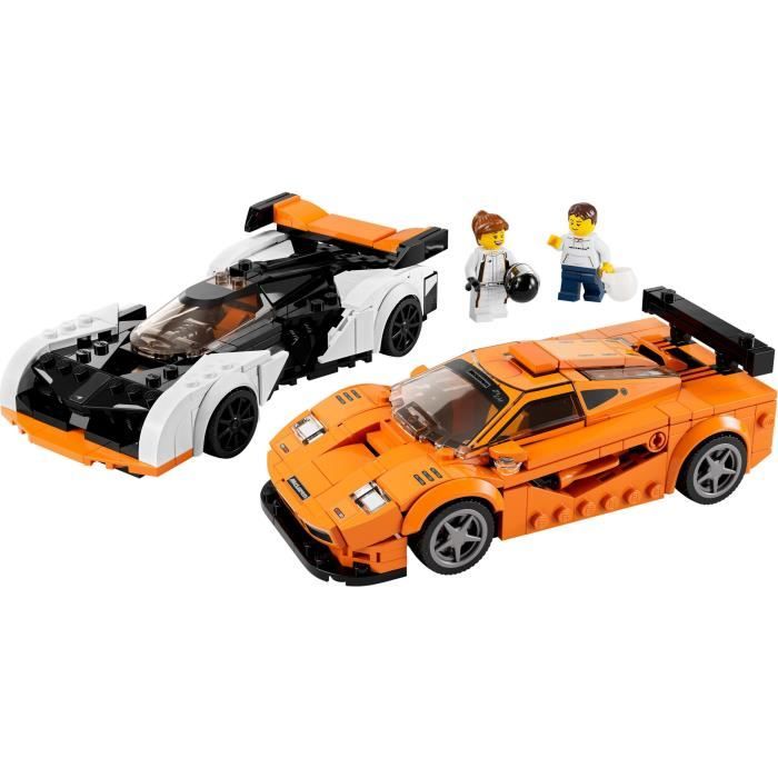 LEGO Speed Champions 76918 McLaren Solus GT et McLaren F1 LM, Jouet de Voiture, Kit de Maquette