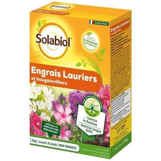 SOLABIOL SOLAURY15 Fertilizzante alloro e bouganville - 1,5 Kg