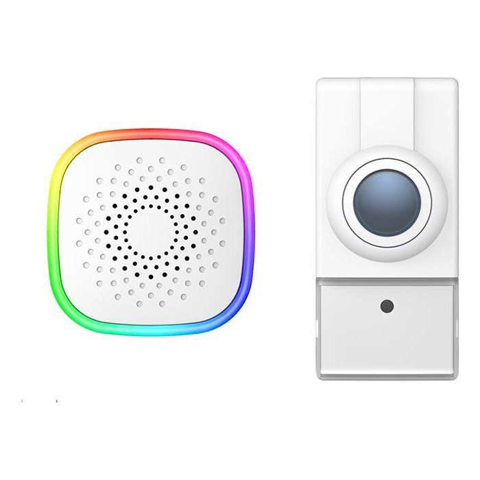 Image secondaire de Carillon USB KYF avec Flash LED Multicolore et Bouton de Sonnette sans Fil