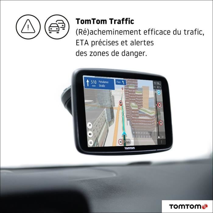 TomTom GO Discover Monde 6'' - GPS auto 6 pouces HD, cartographie monde 183 pays, TomTom Traffic, services premium live