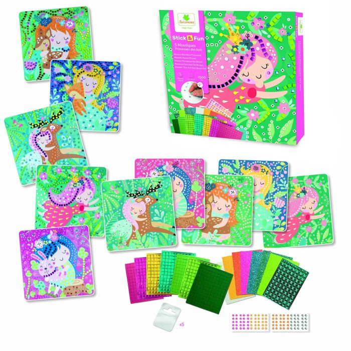 Image secondaire de Coffret Mosaiques Stick'N Fun - Princesses des Bois
