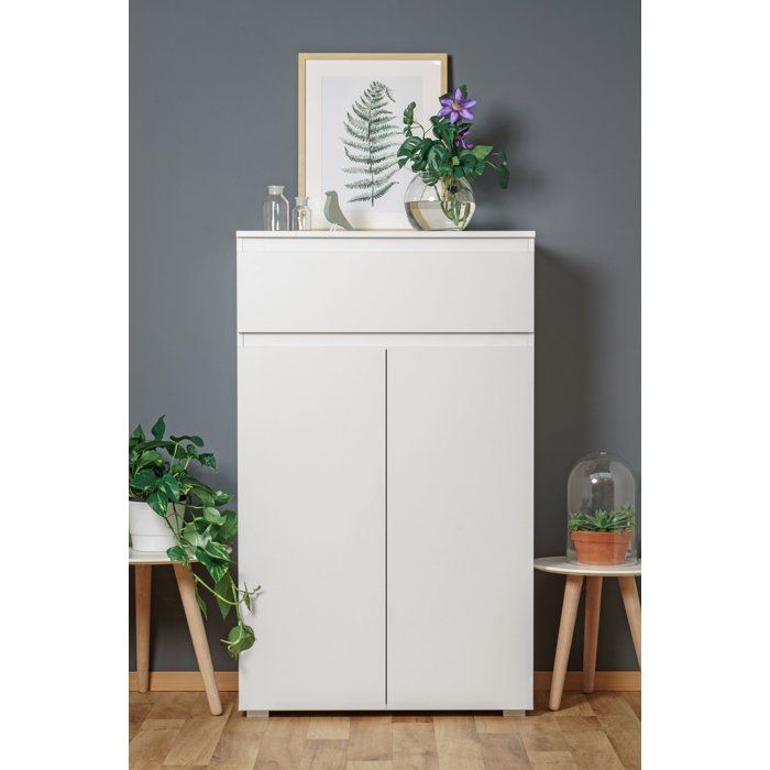 Image secondaire de Meuble à chaussures élégant pour 12 paires - 80 x 40 x 131 cm