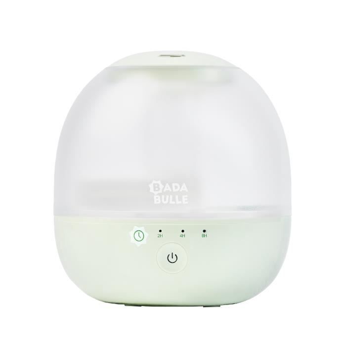 Badabulle Bubble Air Humidifier - Ensures Good Humidity Level - Integrated Night Light - 360� Nozzle - Up to 16 hours of Battery Life (2L)