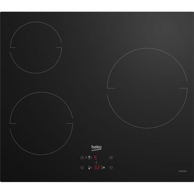 Piano cottura in vetroceramica - BEKO - 3 fuochi - 60 cm - HIC63400