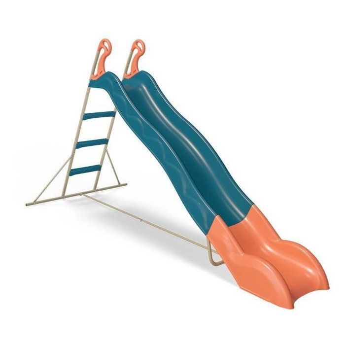 Image secondaire de Toboggan LINOU 2,63 m Bleu - Sécurisé et Durable