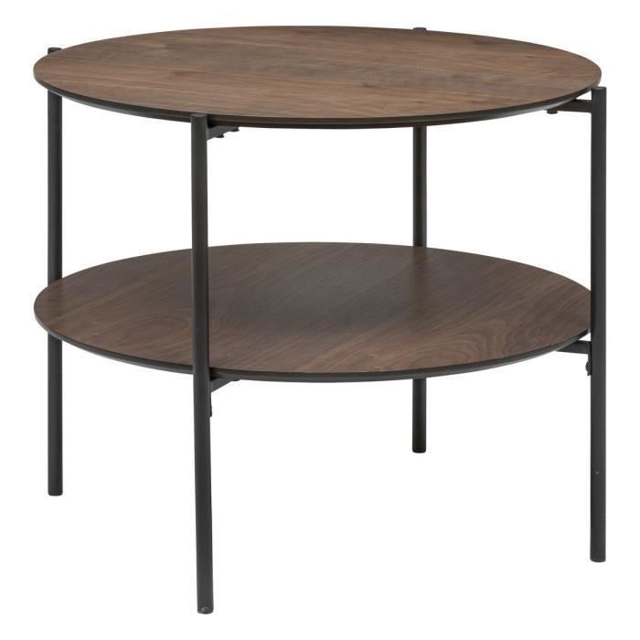 Tavolino da caffè - GARLE - Legno naturale - 60 x 60 x 40 cm