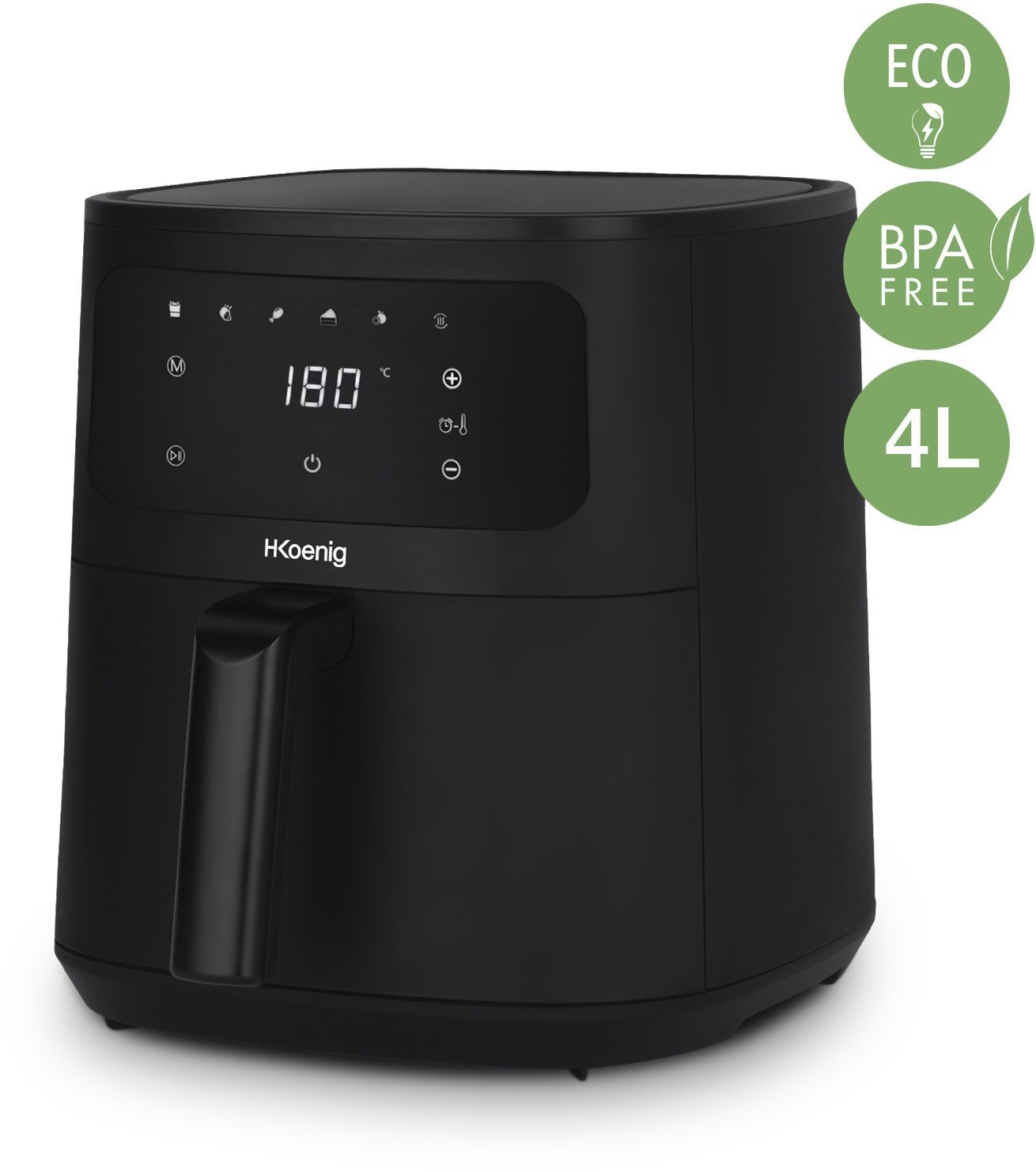 Image secondaire de Friteuse sans huile HKoeNIG - FRY840 - Capacité 4L - 6 programmes de cuisson - 1300W