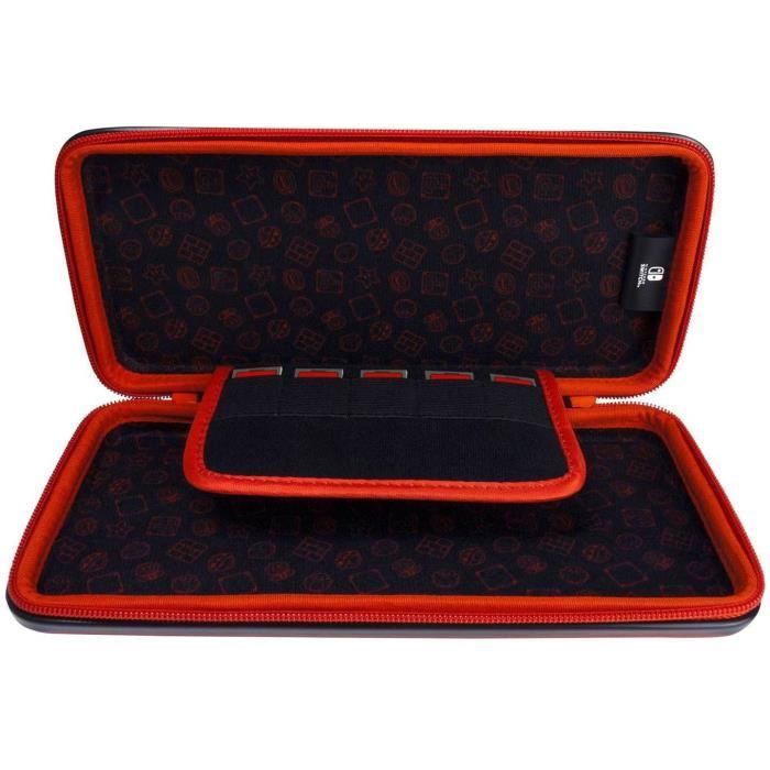 Hori Étui de Protection Nintendo Switch en Aluminium Rouge - Design Super Mario