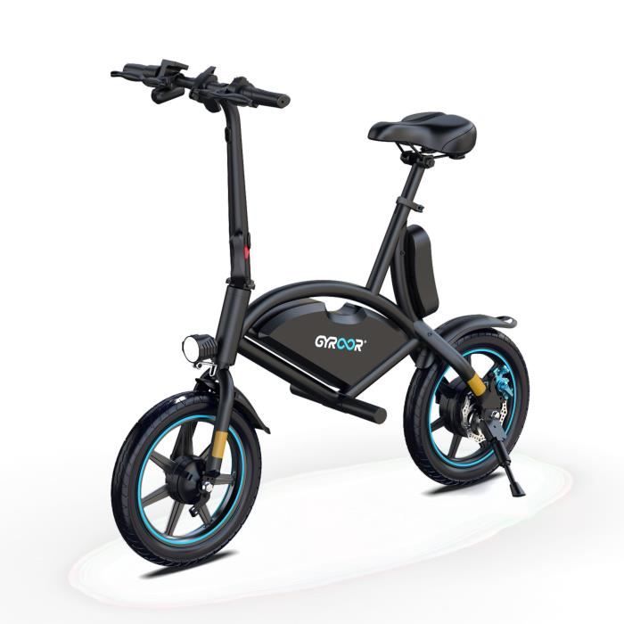 Bicicleta eléctrica de equilibrio - GYROOR - C147 - 36 V/7,8 Ah - 350 W - 14 pulgadas - Aplicación móvil - Soporte para teléfono