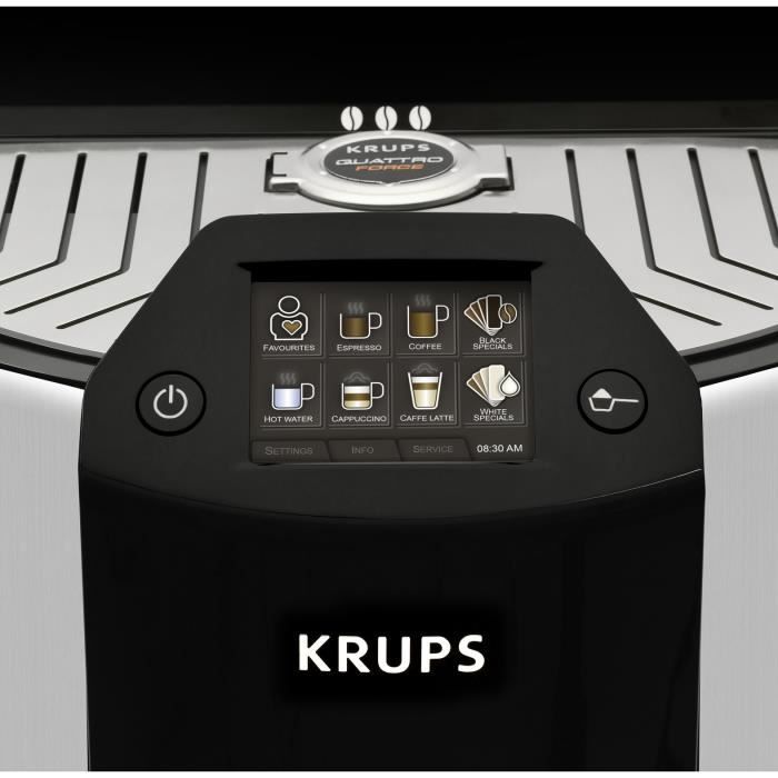 KRUPS EA907D10 - Machine expresso Barista 1450W - 15 bars - 1,7L - Fonction One-Touch - Programme de rinçage auto