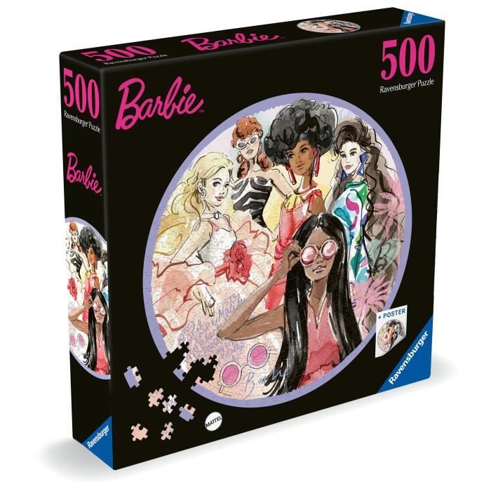 Image secondaire de Puzzle Rond 500 Pièces Barbie - L'Icône du Style