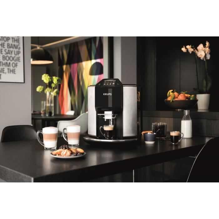 KRUPS EA907D10 - Machine expresso Barista 1450W - 15 bars - 1,7L - Fonction One-Touch - Programme de rinçage auto