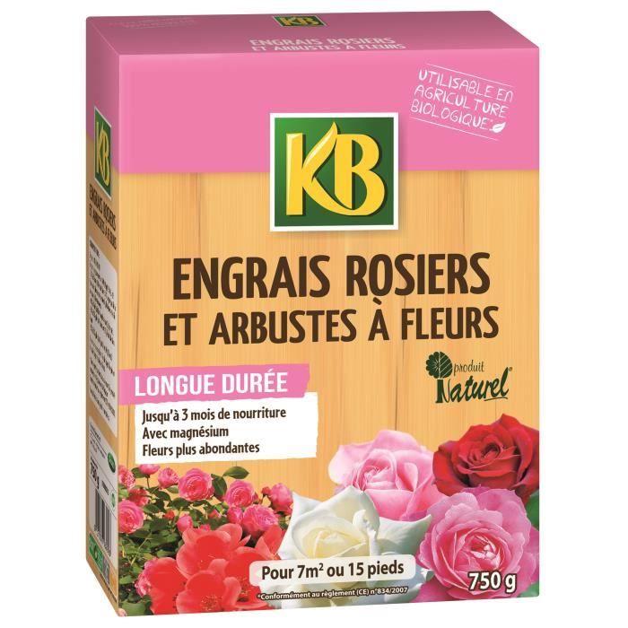 KB Engrais Rosiers et arbustes a fleurs Bio - 750 g