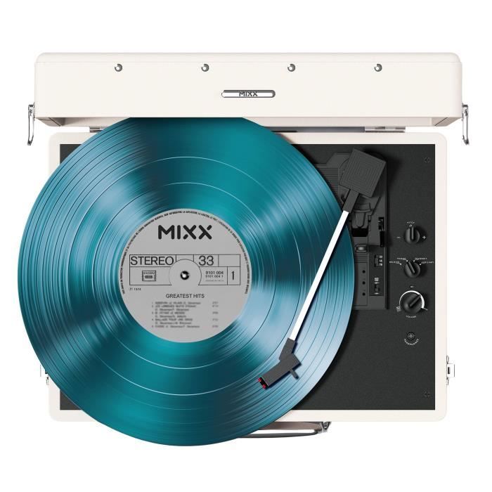Image secondaire de Platine vinyle - MIXX - Revival 55 - Enceintes stéréo intégrées - 3 vitesses - Bluetooth - Sortie RCA - Creme