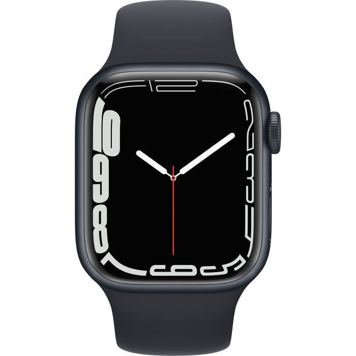 Apple Watch Series 7 GPS + Cellular - 41mm - Boîtier Midnight Aluminium - Bracelet Midnight Sport Band - Regular