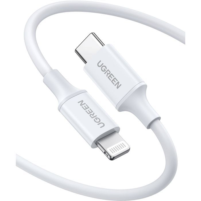 Image secondaire de Câble Lightning UGREEN en Silicone USB-C 1m - Blanc Durable