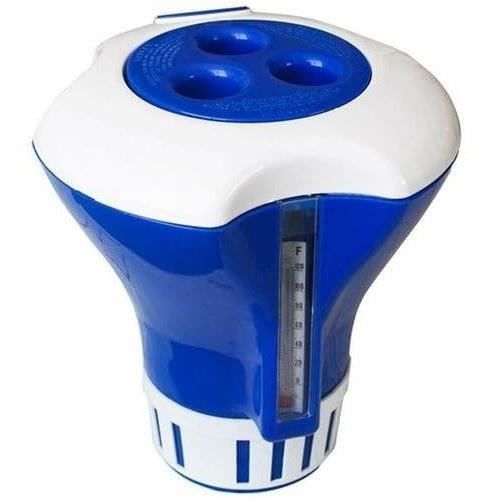 Image secondaire de Flotteur avec Thermomètre BSI pour Piscine - Bleu et Blanc - 20 x 17 x 25 cm