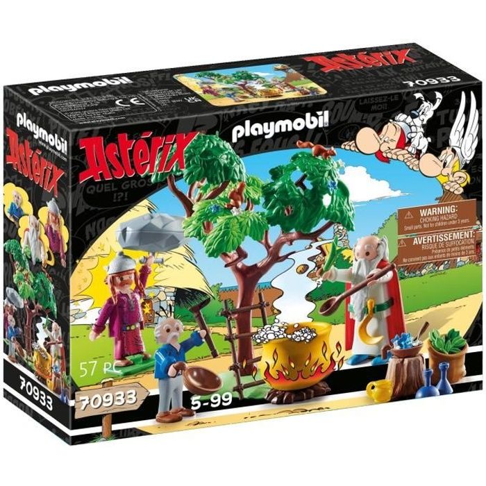 PLAYMOBIL - 70933 - Astérix : Panoramix et chaudron de Potion Magique