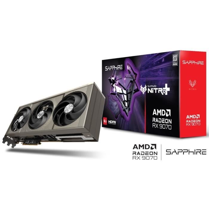 SAPPHIRE - Scheda grafica - NITRO+ AMD RADEON™ RX 9070 GAMING OC - 16 GB - Doppio HDMI / Doppio DP