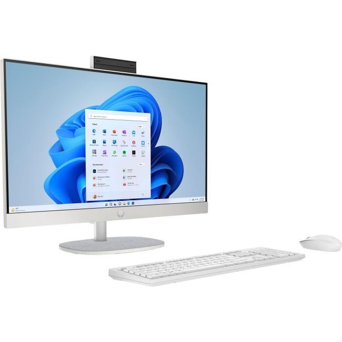 Image secondaire de PC Tout-en-un HP 24-cr0081nf - Windows 11 - 23,8 FHD IPS - Ryzen 7 7730U - RAM 16Go - Stockage 512Go + Clavier et souris sans fil