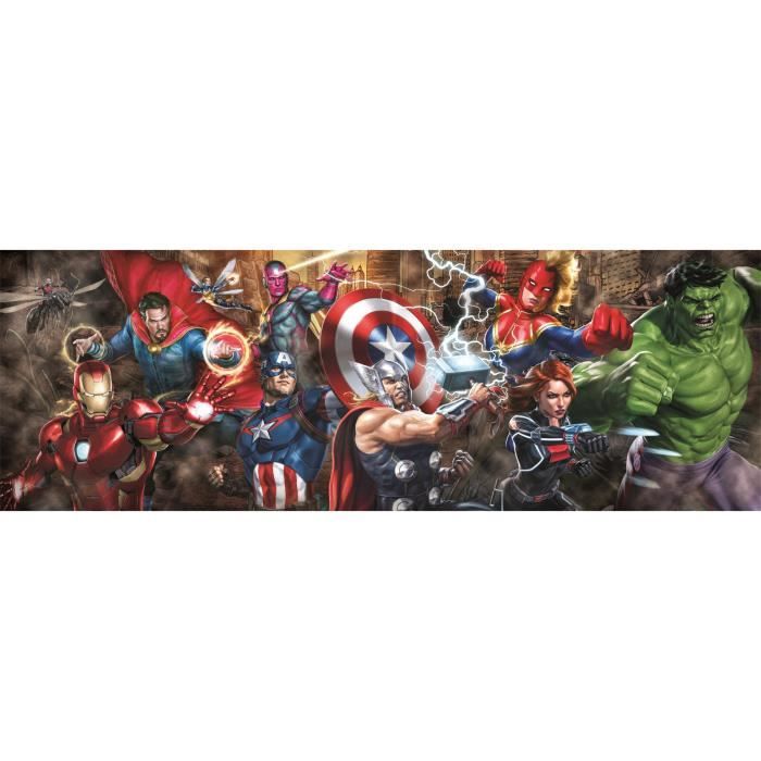 Image secondaire de CLEMENTONI - Compact 1000 pieces Panorama - Marvel, The Avengers