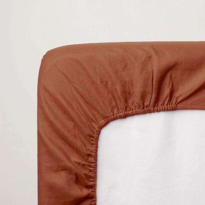 Image secondaire de Drap housse - P'TIT DODO - 60 x 120 cm - Jersey - Tomette
