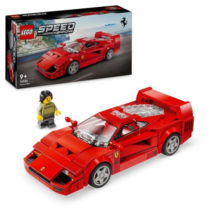 LEGO Speed Champions 76934 Ferrari F40 Supercar - Veh�culo de juguete para ni�os y ni�as