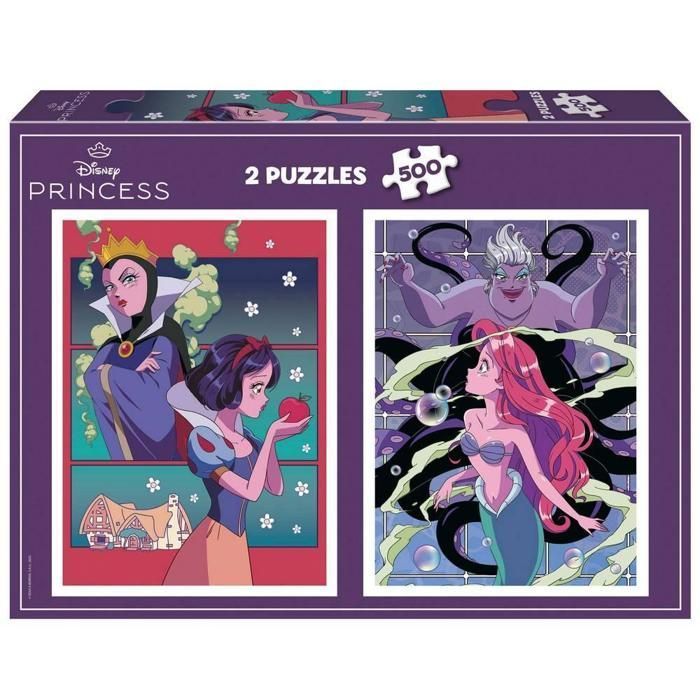 Image secondaire de Puzzle - EDUCA - Disney Villains & Princesses - 2x500 pieces