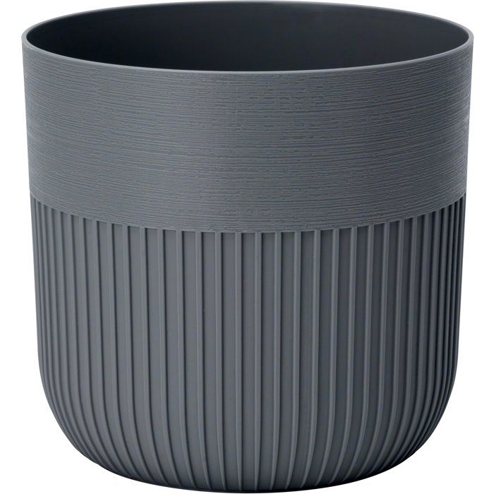 Pot de fleurs rond Luca Grande - Anthracite - Ø 30 cm