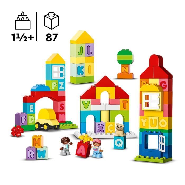 LEGO DUPLO Classic 10935 La Ville Alphabet, Jouet Éducatif, Apprendre Couleurs et Lettres