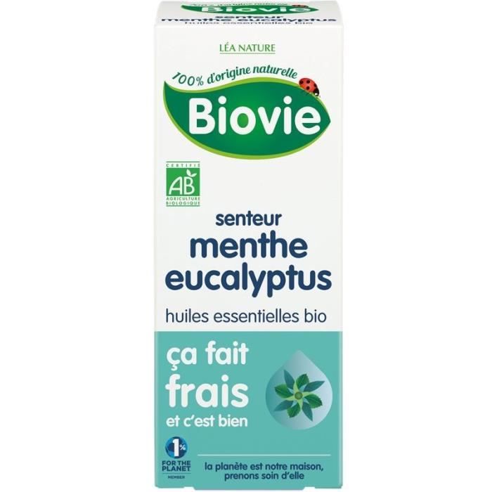 BIOVIE Senteur menthe eucalyptus - Bio - 10 ml
