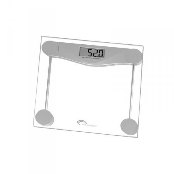 LITTLE BALANCE 8193 SB2 Electr�nica, Balanza electr�nica, Plataforma de vidrio templado transparente, 160 kg / 100 g, Transparente