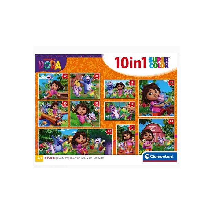 Image secondaire de Coffret Puzzle 10 en 1 Dora par Clementoni