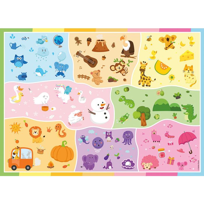 Image secondaire de Puzzle Nathan 45 pièces - Un monde de couleurs pour enfants dès 5 ans