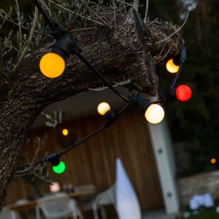 Image secondaire de Guirlande lumineuse solaire - LUMISKY - PARTY GUINGUETTE SOLAR - 5.70 m - 8 modes - 10 globes multicolore LED
