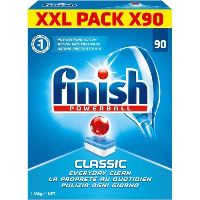 FINISH CY2 Paquet de 90 tablettes pour lave-vaisselle - Powerball Classic