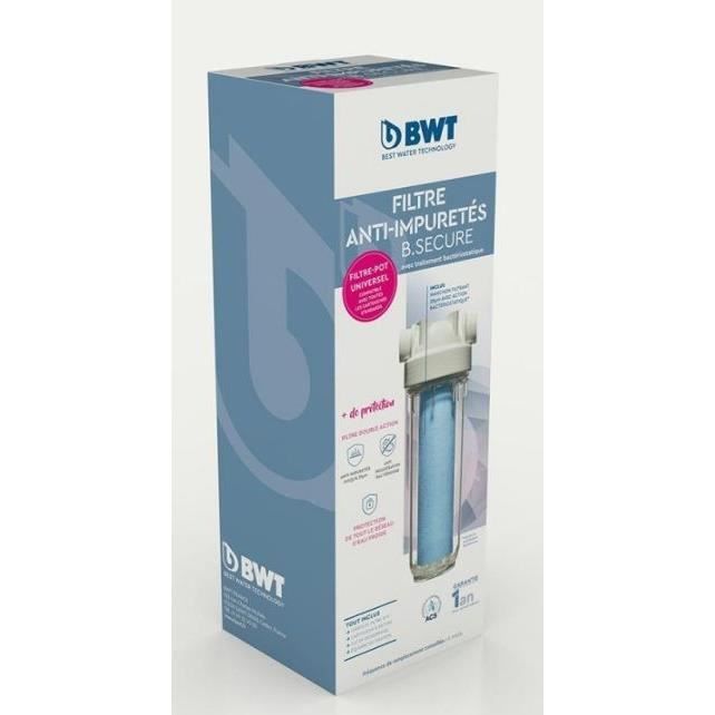 Filter - BWT - B.SECURE - anti-impurities 25�m - antibacterial - Protects health, pipes and household equipment