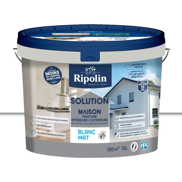 Matte white home solution - RIPOLIN - 10 L