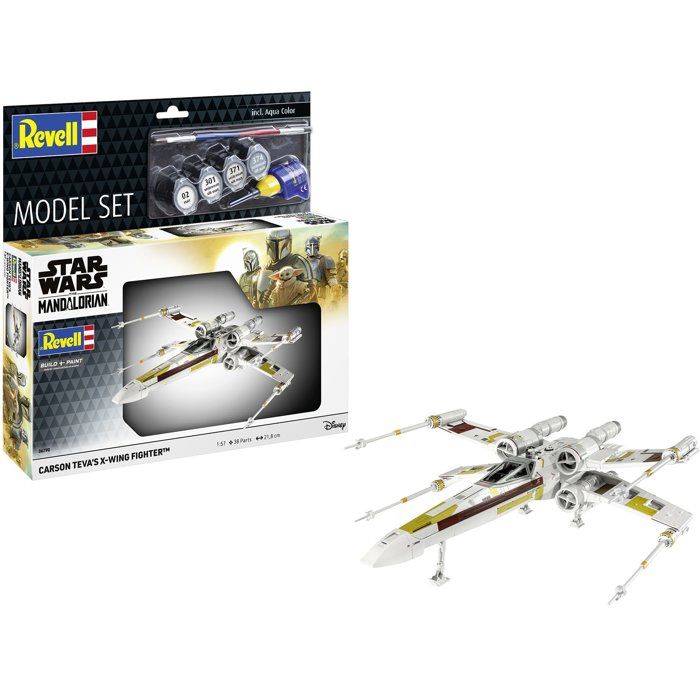 Maquette X-Wing Fighter Carson Teva - Star Wars Mandalorian avec Colle et Peintures