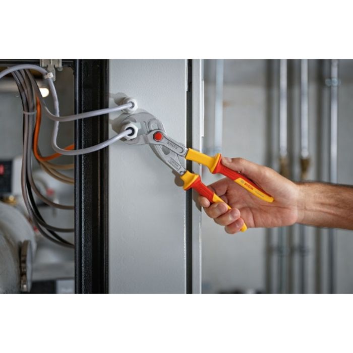 Image secondaire de Pince multiprises VDE - BOSCH - 250 mm - Certifiée jusqu'a 1000 V - Isolée en TPU - Ergonomique