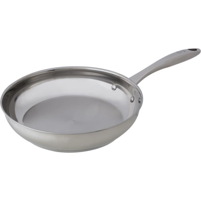 Cosy & Trendy 2803315 Poele a frire en Acier inoxydable-D 28 cm-Tous feux dont induction