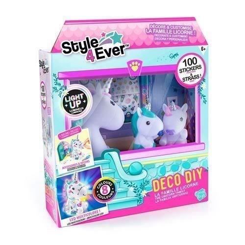 Image secondaire de Canal Toys - La Famille Licorne, Figurines de Maman licorne lumineuse et des deux bébés a décorer - OFG 287