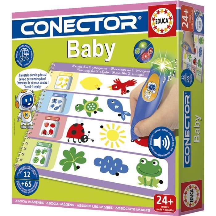 Image secondaire de Conector Baby - Jeu éducatif - EDUCA - 65 questions, 12 themes, format livre - Des 2 ans