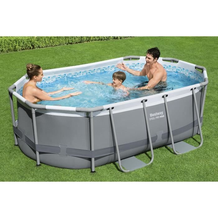 Image secondaire de Piscine hors sol ovale BESTWAY Steel Pro MAX 305 x 200 cm