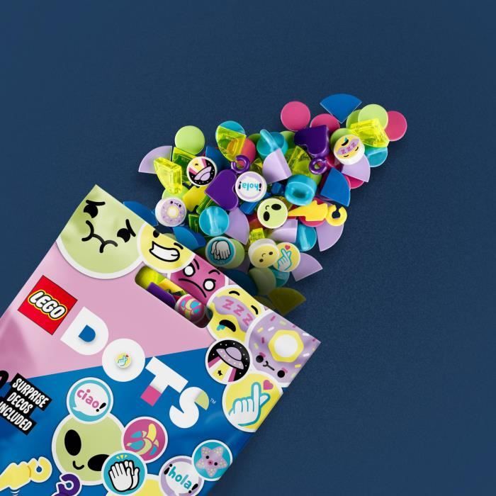 LEGO 41946 DOTS Tuiles de Décoration - Série 6, Set d'Artisanat pour Bracelets, Porte-Clés, Loisir Créatif pour Enfants
