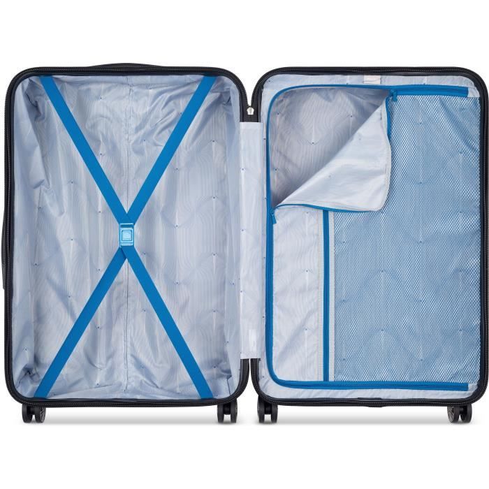 DELSEY - COMETE + - Valise trolley rigide - Noir - taille XL - V : 98.83 L - 77 x 50 x 30 cm
