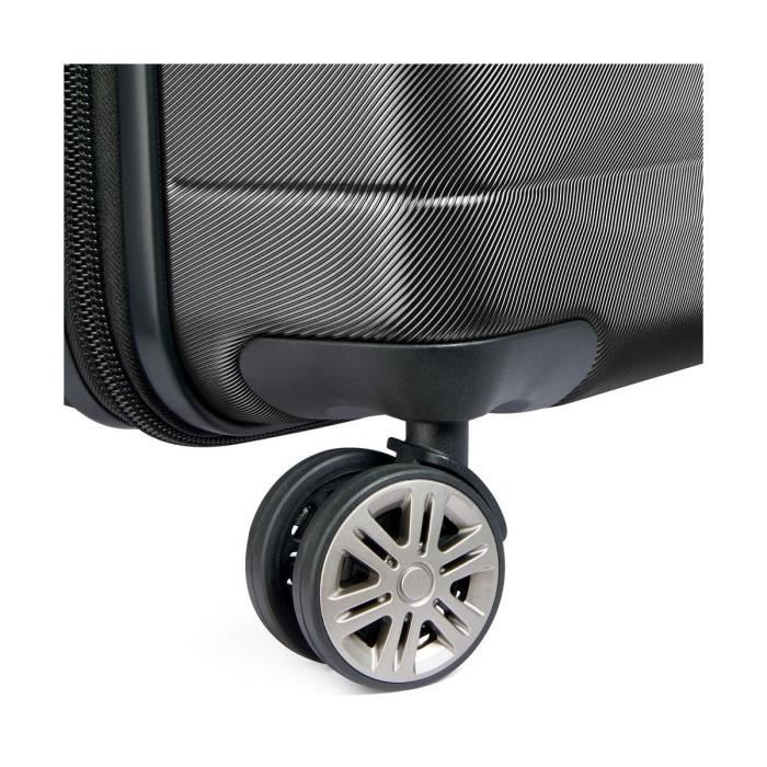 DELSEY - COMETE + - Valise trolley rigide - Noir - taille XL - V : 98.83 L - 77 x 50 x 30 cm