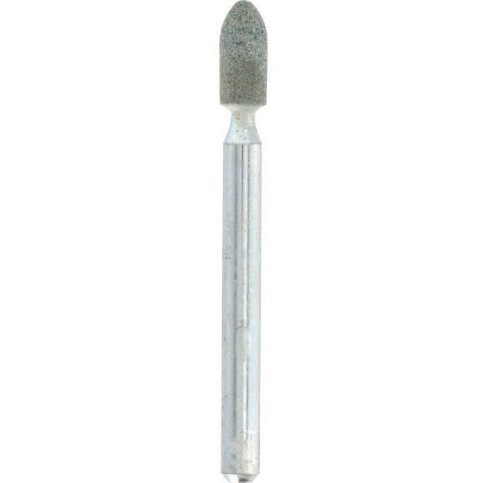 Juego de 3 muelas DREMEL para rectificar con cono de carburo de silicio de �3,2mm con extremo redondo