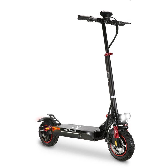 Patinete el�ctrico todoterreno plegable EBOOST GO - EZWAY - 10 - 48 V - 800 W - Autonom�a 50 km, luz de freno e intermitentes