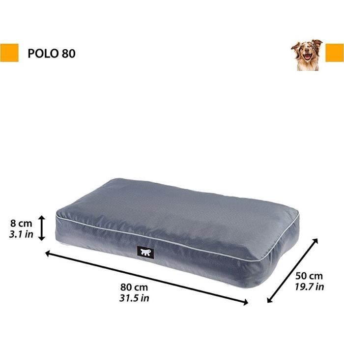 Image secondaire de Coussin - FERPLAST - POLO - 80 x 50 x 8 cm - Gris